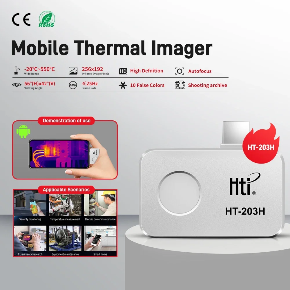 Electronics Repair Images - Termowizor HT-203H do zdjęć telefonowych, mini