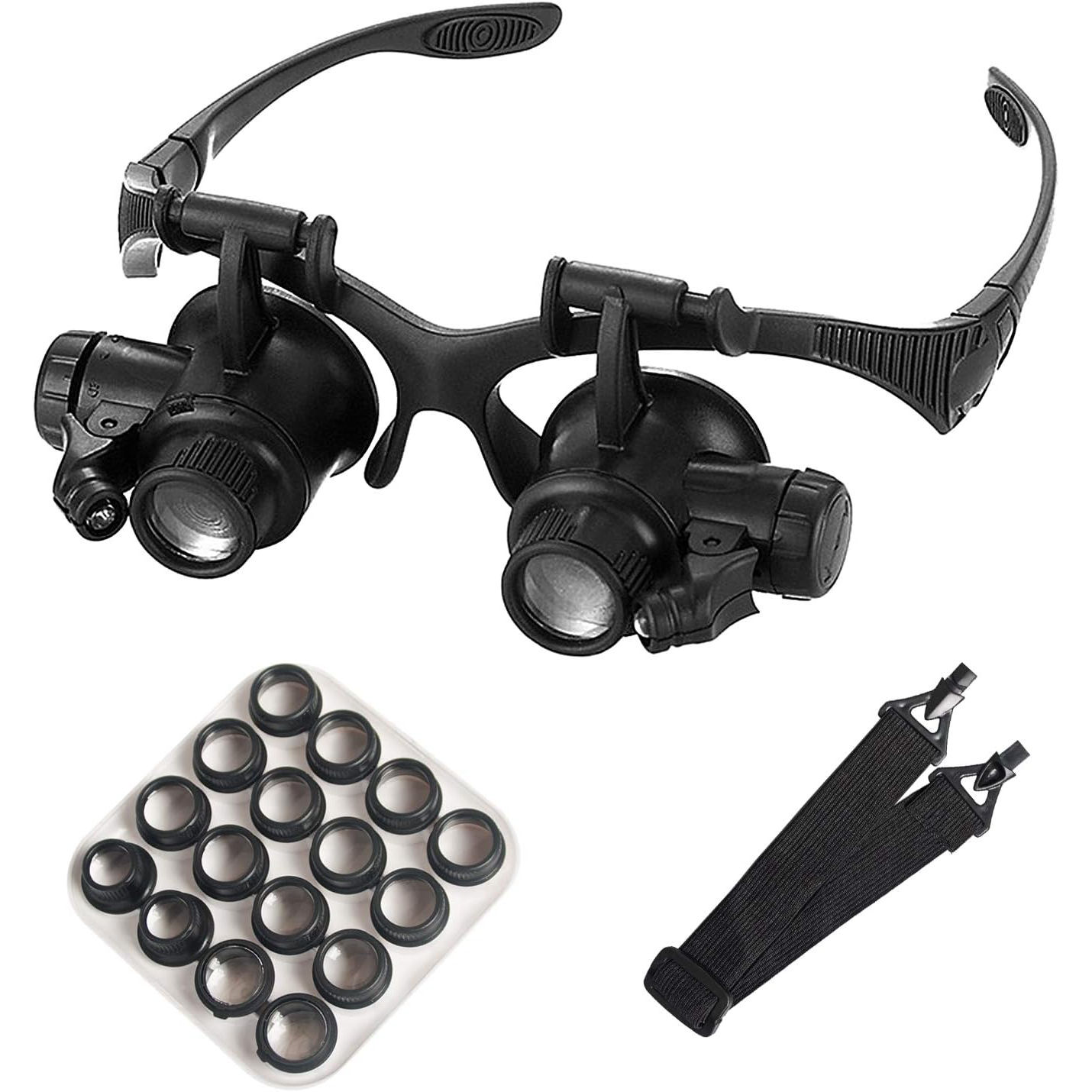 Lupa montowana na głowie z lup – Electronics Repair Glasses recenzja i cena