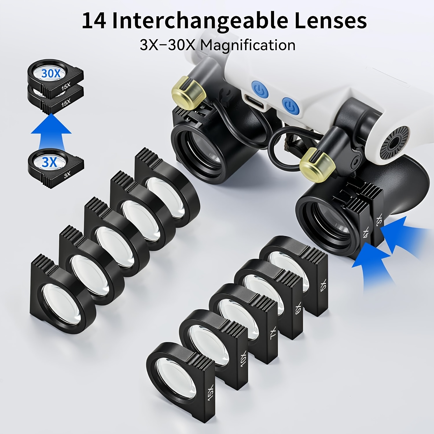 Okulary powiększające LED do n – Electronics Repair Glasses recenzja i cena