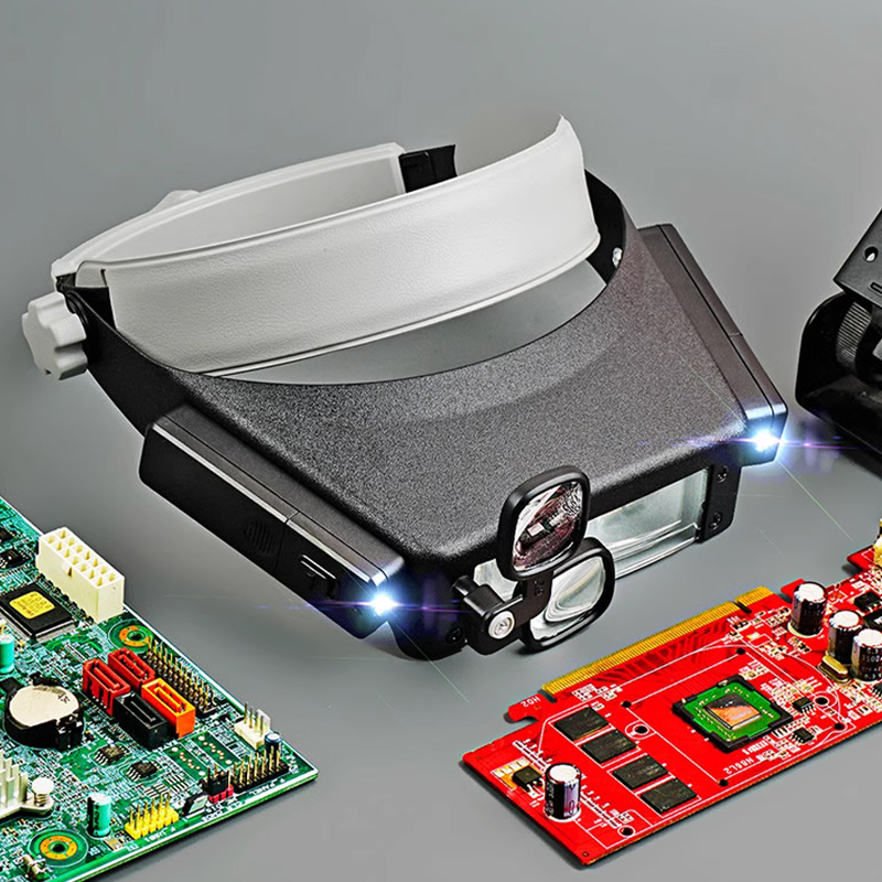 Nowa lupa z pałąkiem na głowę  – Electronics Repair Glasses recenzja i cena